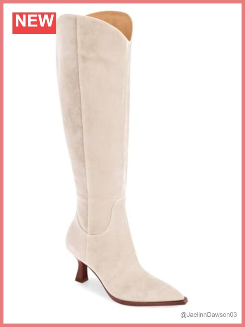 Womens Wide Calf Knee High Boots Kitten Heel Pointed Toe Tall Boots Side Zipper